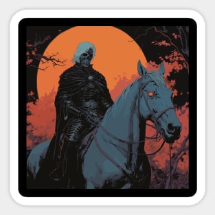 Skeleton Horseman Sticker